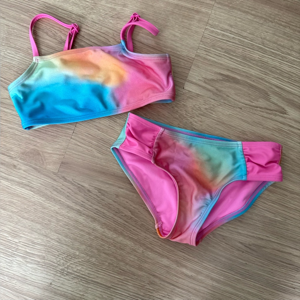 Cat & Jack Tie Dye Bikini Swim Set